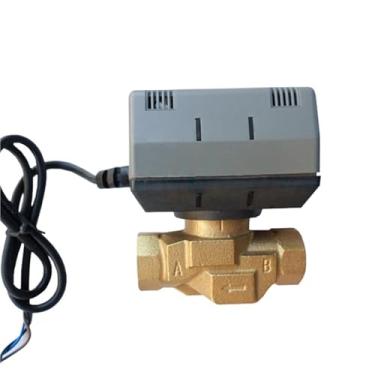 Imagem de 1 peça 1/5.1 cm 3/10.2 cm 2.5 cm válvula de desligamento motorizada bidirecional de latão VC6013 válvula elétrica AC220V (2.5 cm)