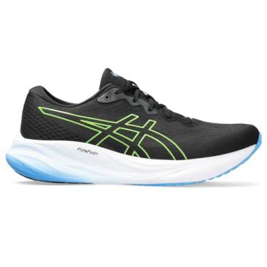 Imagem de ASICS Tênis de corrida masculino Gel-Pulse 15, Preto/Limão elétrico, 43