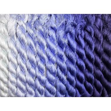 Imagem de RUSHIGUAN 100% pura natureza amoreira fio de seda acessório de joias flores artificiais ponto cruz bordado fio diy kits de costura 12 cores gradientes 110 m cada (20)