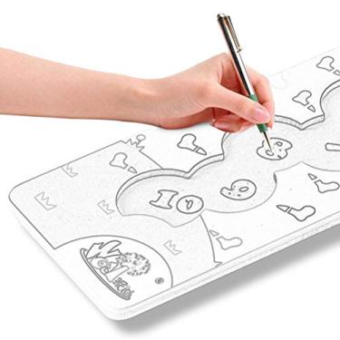 Imagem de Generic Brinquedo de Laço de Contas de Número de Madeira, Ferramenta de Aprendizagem Precoce, para Crianças e Crianças (Multicolorido)