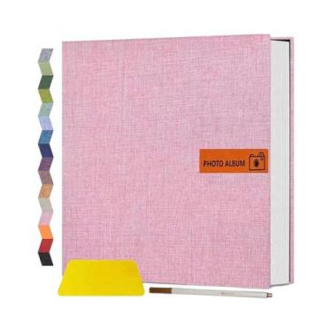 Imagem de Álbum De Fotos Grande Autoadesivo 4x6 5x7 8x10 Scrapbook DIY Presente 
