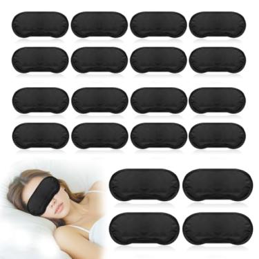 Imagem de Máscaras de dormir a granel com almofada de nariz e faixa ajustável para atividades em grupo e relaxamento - Conjunto de 20 peças