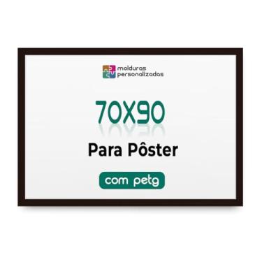 Imagem de Moldura 70x90 Cm P/Poster Imagem Arte Decorativa Com Petg