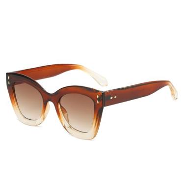 Imagem de Óculos de Sol UV400 - Olho de Gato, Lentes de Gelatina, Estampa de Leopardo, Degradê, para Homens e Mulheres, Esportivos, ao Ar Livre, Corrida e Ciclismo, 07