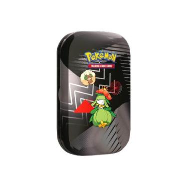 Imagem de Mini Lata Pokemon Raio Preto e Fogo Branco De Liligant E Whimsicott - 