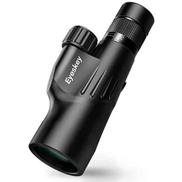 Imagem de pcagfaajmh Telescópios monoculares com zoom HD de 10 a 30 x, à prova d'água, lentes revestidas com várias camadas com suporte para smartphone e tripé para caça ao ar livre, observação de pássaros