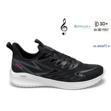 Imagem de tenis feminino kolosh esportivo preto 3d degrade-Feminino