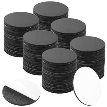 Imagem de Aertiavty Ímãs redondos com suporte adesivo, 60 peças de ímãs de geladeira de 5 cm, pontos magnéticos adesivos, ímãs adesivos de 80 mil para quadro branco, geladeira, artesanato, fácil de descascar e