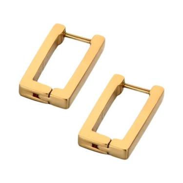 Imagem de Brincos De Argola Em Titânio E Aço Inoxidável Para Mulheres, Joias Geo