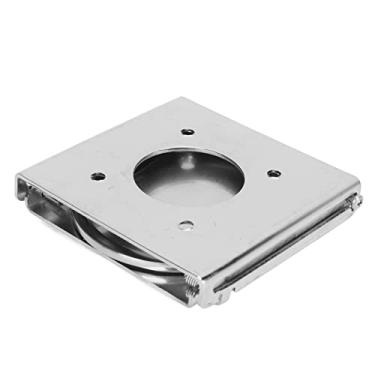 Imagem de Naroote Suporte de Copo Dobrável de Aço Inoxidável para Barco, RV, Carro - Suporte para Garrafa Pop-up Sob o Apoio de Braço - para Bebidas que Economiza Espaço para Ambientes Marinhos