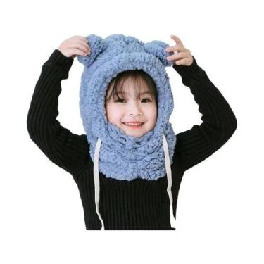 Imagem de Gorro De Pelúcia De Urso Para Crianças Com Proteção Para as Orelhas E 