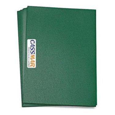 Imagem de Capa Para Encadernação Verde Petróleo A4 Pp Couro 100 Un - Cassmar