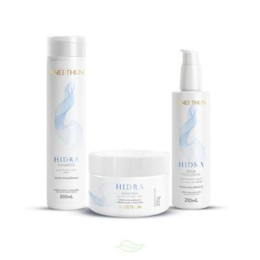 Imagem de Kit Aneethun Hidra Shampoo, Máscara e Balm Finalizador 