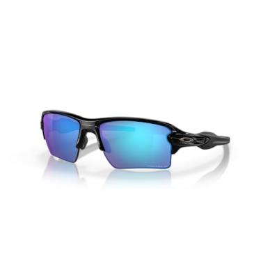 Imagem de Óculos de Sol Oakley Polarizado Flak 2.0 Xl 0OO9188 9188F7 Tam 59 / Preto - Lentes Prizm Sapphr Irid Polar