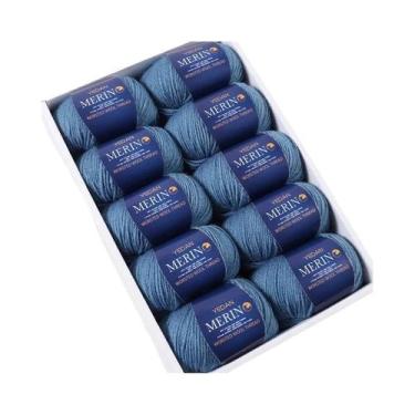 Imagem de Fio De Lã Fina De 500g Para Tricô Artesanal DIY Moda Outono Inverno Su