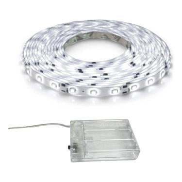 Imagem de Fita Led 2M Sem Fio Branco Quente/Fri - Colorido 3 Pilhas Aa