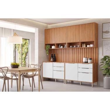 Imagem de Cozinha Modulada MGM Divina MGM 6 Peças C6P132 Cinamomo/Off