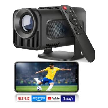 Imagem de Projetor Portátil Hy320 Original Full HD Grande 1080p 4k Copa 2026 Nativo Wifi 6 Ultrarrápido 2.4g/5g Tela De 30-150 Polegadas Preto Bivolt