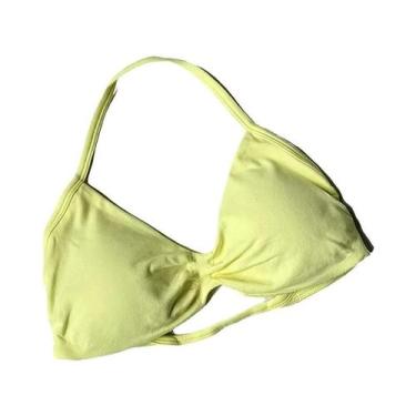 Imagem de Top Esportivo Feminino Acolchoado Com Costas Abertas, Tipo Halter, Par