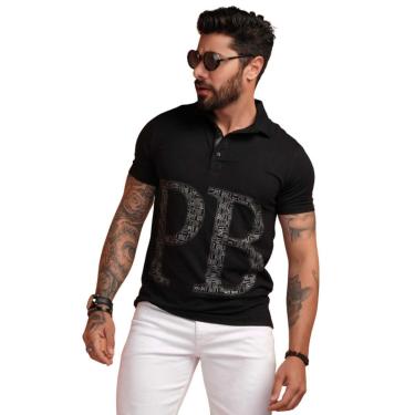 Imagem de Camiseta masculina polo confortável estampa PB PitBull 70571-Masculino