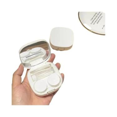 Imagem de Estojo Portátil Compacto Para Lentes De Contato Macaron - Necessaire D