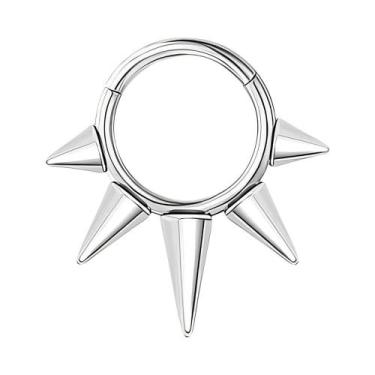 Imagem de Piercing De Aço Inoxidável Em Formato De Coração Para Orelha (Tragus, 