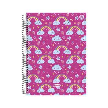 Imagem de Caderno universitário Capa Dura Espiral 20 Matérias - Sortido - ANIMAT