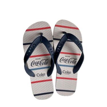 Imagem de Chinelo Masculino Coca-Cola Cc4058 Milford Branco/Marinho-Masculino