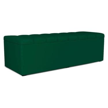 Imagem de Recamier Calcadeira Bau 160 cm Dalia Suede Artte - Arte das Cabeceiras