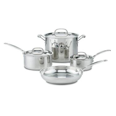 Imagem de Jogo de Panelas Chefs Classic em Aço Inox com Indução 7 Peças Cuisinar