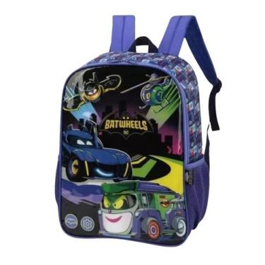 Imagem de Mochila Costas Infantil Luxcel Batwheels Batman Azul