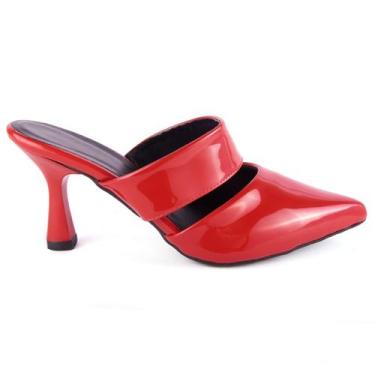 Imagem de Mule Feminino Casual Scarpin Social Tamanco Moda Evangélica Salto Taça