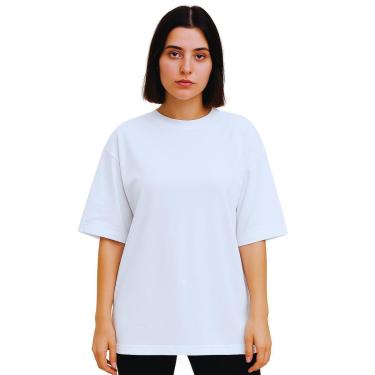 Imagem de Camiseta Oversized Feminina Algodão Treino Academia-Feminino