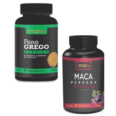 Imagem de Mac a Perua na Vermelha 120 caps Feno Gre go 120 caps 1 frasco cada ki