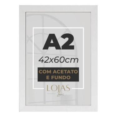 Imagem de Kit 3 Molduras Quadro A2 42x60 Com Acetato Poster Premium - Pinus - Lo