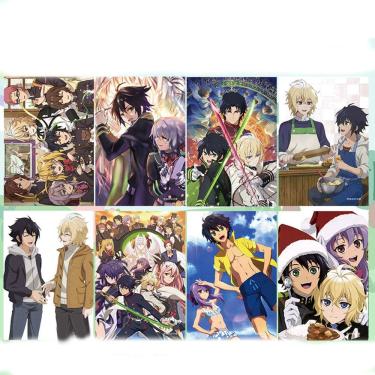 Imagem de Conjunto de pôsteres Seraph of the End, 8 unidades, estampas sem moldura de 45 x 29 cm