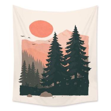 Imagem de Tapeçaria, pintura de paisagem, 150x150cm, microtecido - yiweisai