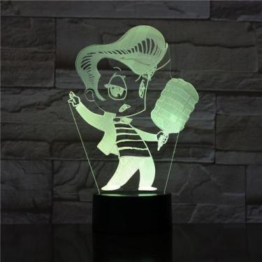 Imagem de Luz noturna Elvis 3D LED que muda de cor para crianças com base - Yiwe