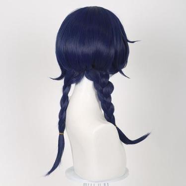 Imagem de Peruca de cosplay Genshins Impacts Xianglingss Synthetic Hair 50cm - y