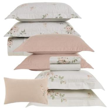 Imagem de Jogo de Colcha e Lençol Queen Karsten Felícia 300 Fios Algodão Egípcio