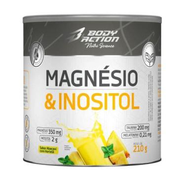 Imagem de Magnésio e Inositol 210g BodyAction, Abacaxi com hortelã