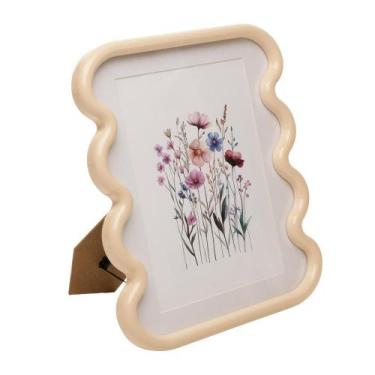 Imagem de Porta-Retrato Ondelle 15cmx20cm Creme MDF - Wolff