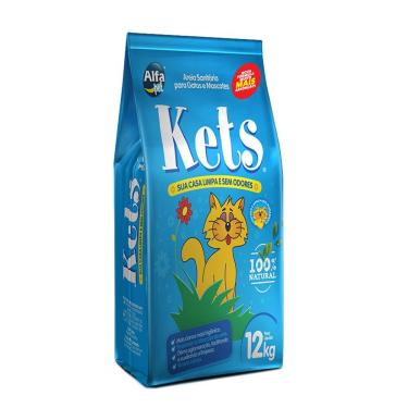 Imagem de Areia Gatos Higiênica Kets 12kg