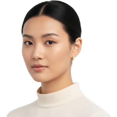 Imagem de Brinco Feminino Argola Banhado a Ouro Semi Jóia Juliana Prado 38985