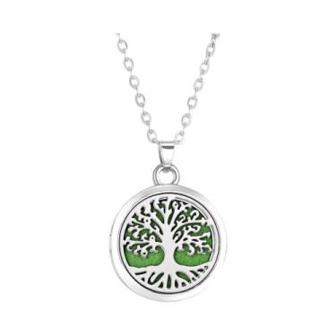 Imagem de Colar Difusor De Óleos Essenciais Árvore Da Vida Para Mulheres, Pingen