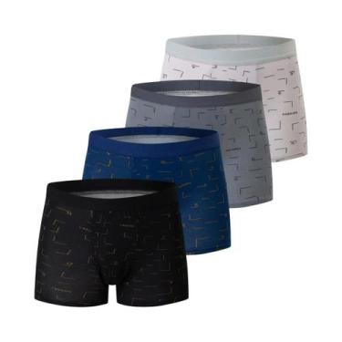 Imagem de Conjunto De 4 Peças De Shorts De Praia Masculinos plus Size 5XL6XL Com