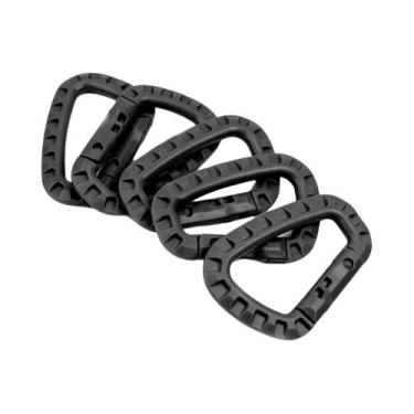 Imagem de Clipe De Cinto Tático Molle Para Exterior, Chaveiro Com 5 Peças, Ganch