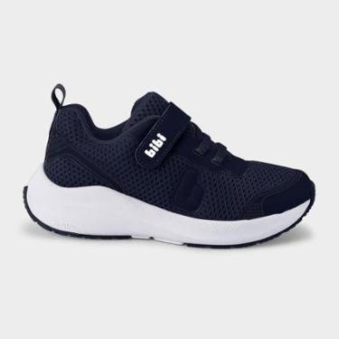 Imagem de Tênis Infantil Bibi High School Azul Marinho com Branco-Masculino