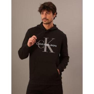 Imagem de Moletom Masculino Hoddie Calvin Klein Jeans - Preto-Masculino
