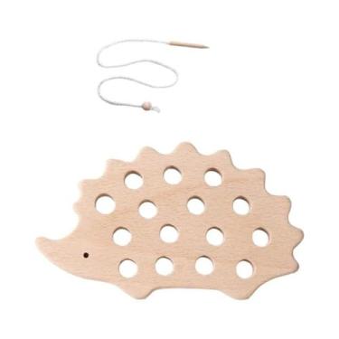 Imagem de Brinquedo De Madeira Montessori Com Animais Para Enroscar, Atividade D